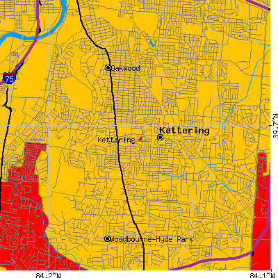 Kettering map