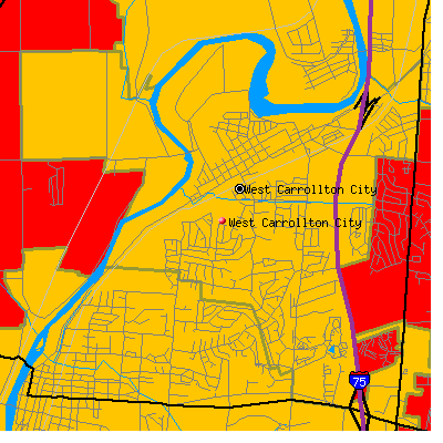 West Carrollton City map