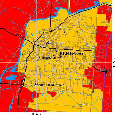Middletown map