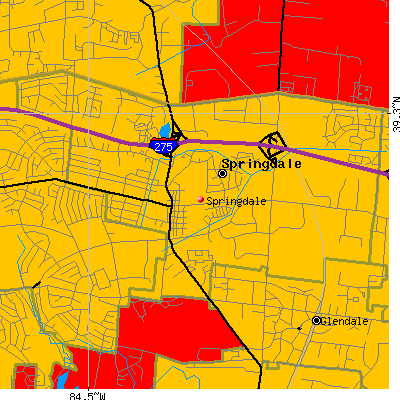 Springdale map