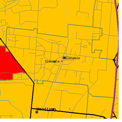 Glendale map