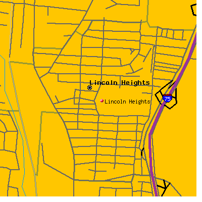 Lincoln Heights map