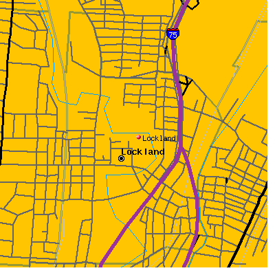 Lockland map