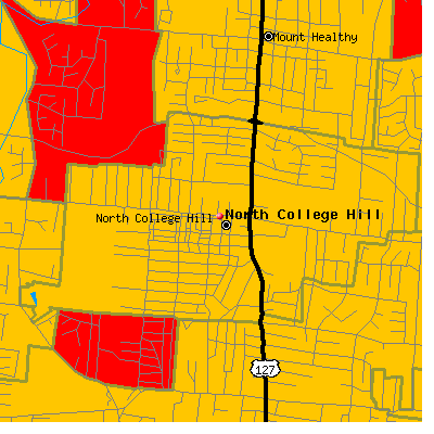 North College Hill map