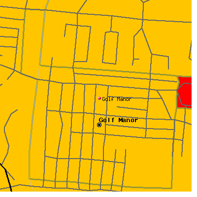 Golf Manor map