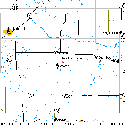 North Beaver map