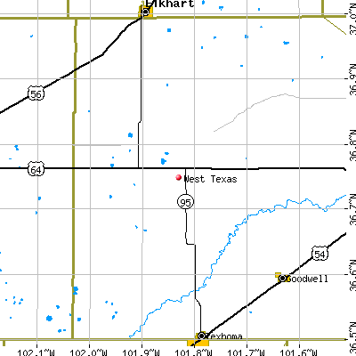 West Texas map