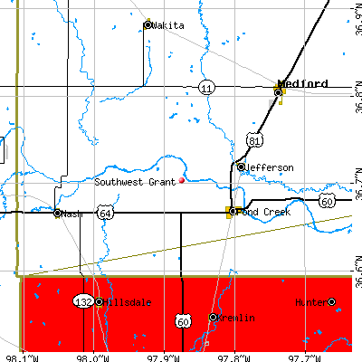 Southwest Grant map