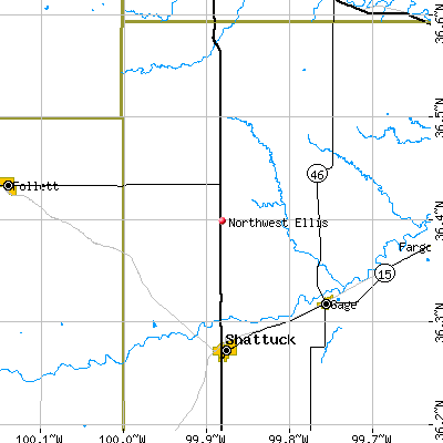 Northwest Ellis map