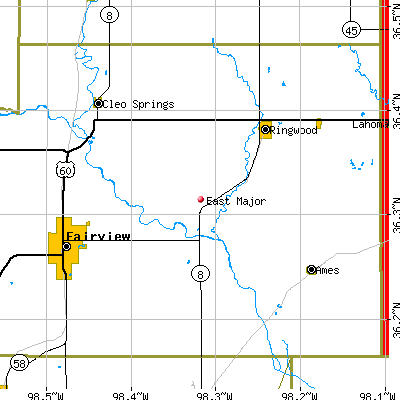 East Major map