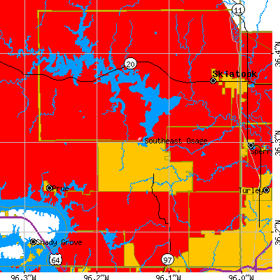 Southeast Osage map
