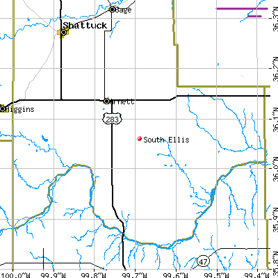 South Ellis map