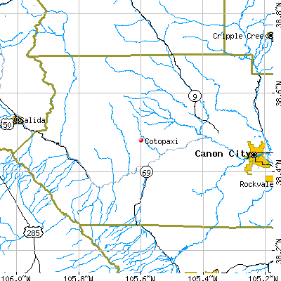 Cotopaxi map
