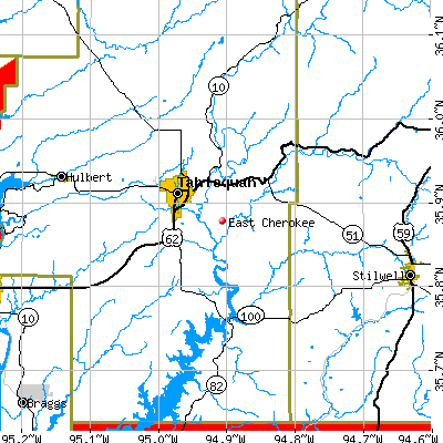 East Cherokee map