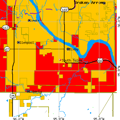 South Tulsa map