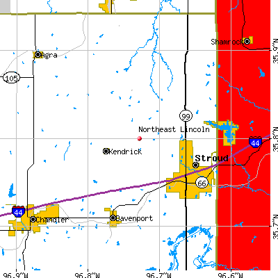 Northeast Lincoln map