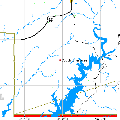 South Cherokee map