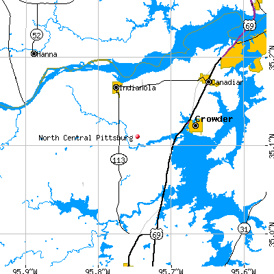 North Central Pittsburg map
