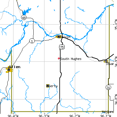 South Hughes map