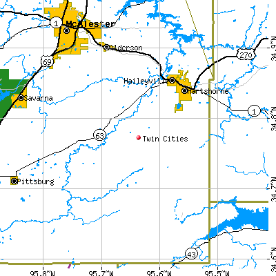 Twin Cities map