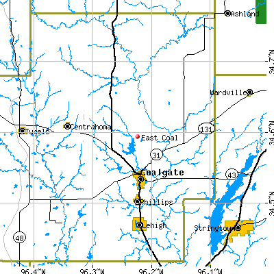 East Coal map