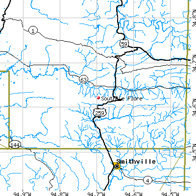 South Le Flore map