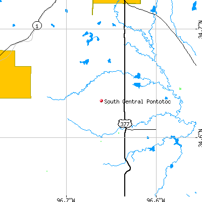 South Central Pontotoc map