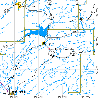 North Pushmataha map