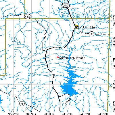 North McCurtain map