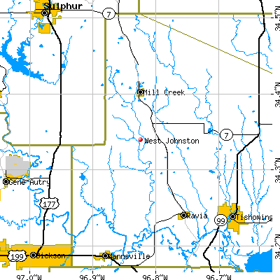 West Johnston map