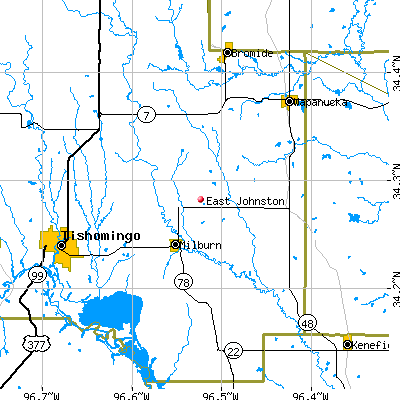 East Johnston map
