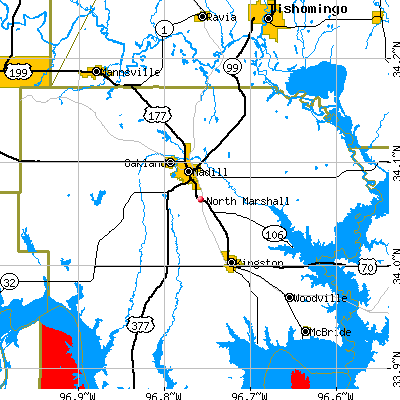 North Marshall map