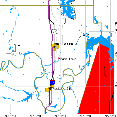 East Love map