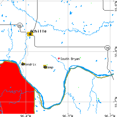 South Bryan map