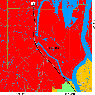 Skyline map