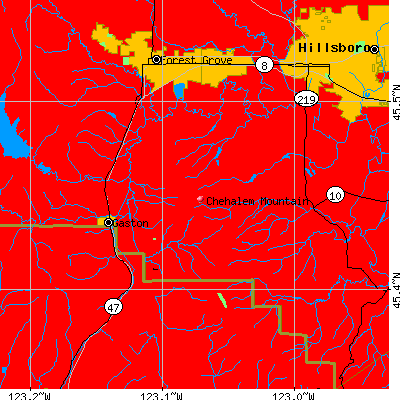 Chehalem Mountain map