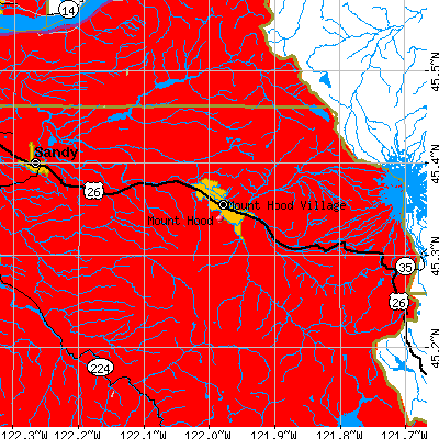 Mount Hood map