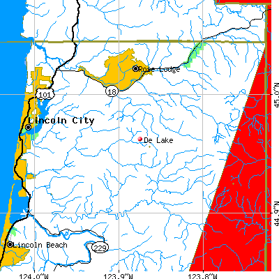 De Lake map