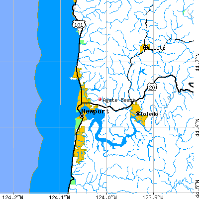 Agate Beach map