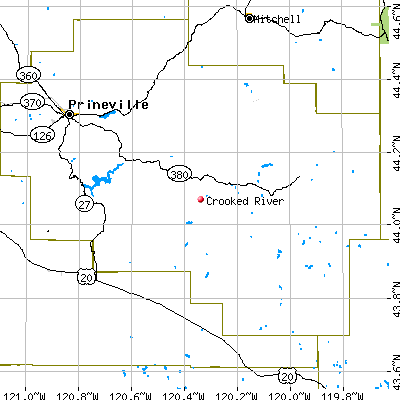 Crooked River map
