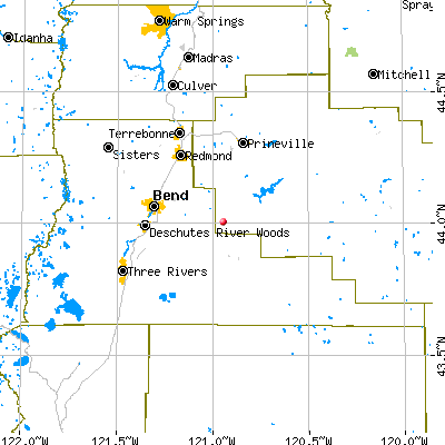 Sisters-Millican map