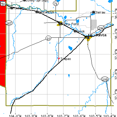 Timpas map