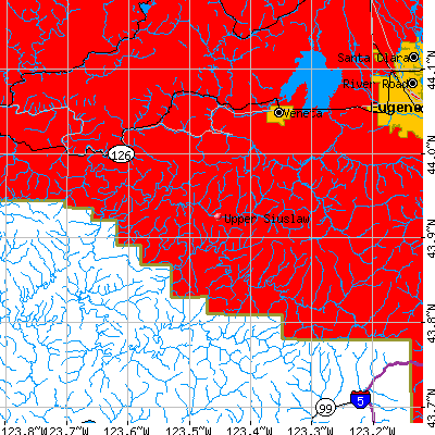 Upper Siuslaw map
