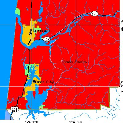 South Siuslaw map