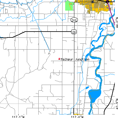 Malheur Junction map