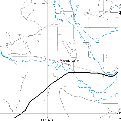 West Vale map