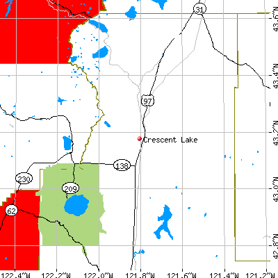 Crescent Lake map