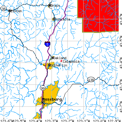 Calapooia map