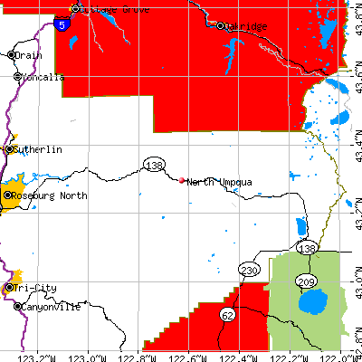 North Umpqua map
