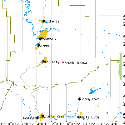 South Umpqua map